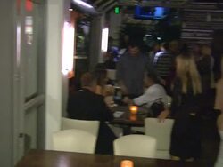 Atmosphere at Joey Fatone And Kym Johnson Host After Party For Premiere Of Dancing With The Stars At Mixology 101 on 9/24/12 in Los Angeles, CA. Stock Footage
