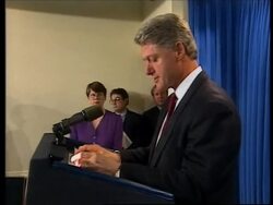 USA: PRESIDENT BILL CLINTON REACTION TO OKLAHOMA BOMBING News Clip
