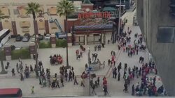 Baseball fans leaving AT&amp;T Park at the conclusion of a Giants game. Stock Footage