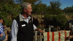 "Kopano" the giraffe got his name from an online poll run by the zoo and comes from the African country of Botswana, meaning "united" in the Tswana language.  (Nov. 10) News Clip