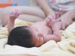 Baby care Stock Footage