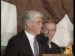 USA: SAN DIEGO: JACK KEMP'S PUBLIC IMAGE PROVES TO BE POPULAR News Clip
