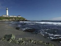 Pigeon Point lighthouse Stock Footage