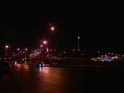 Time Lapse Night Road Irbid Jordan Stock Footage