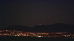 City lights twinkle in Las Vegas. Stock Footage