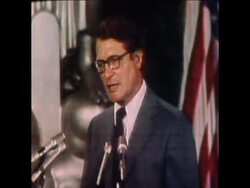 SYND 23-10-73 FORMER ATTOURNEY GENERAL RICHARDSON SPEAKING ABOUT HIS RESIGNATION News Clip