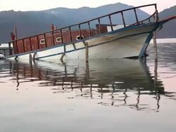 Boat Sinking Stock Footage
