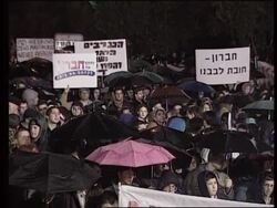 Israel - Right wing Israeli's stage rally News Clip