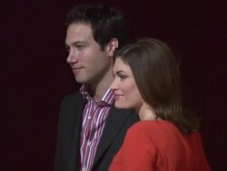 Qatar Airways Hosts Gala Event to Celebrate Inaugural Flights to NYC Stock Footage