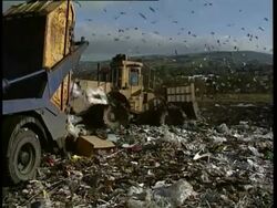 New Generation landfill site Stock Footage