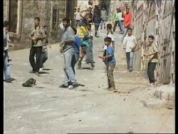 WEST BANK: HEBRON: PALESTINIANS CLASH WITH ISRAELI TROOPS News Clip