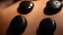 Spa Stones Close Up Pull Back Stock Footage