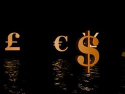 money symbols Stock Footage