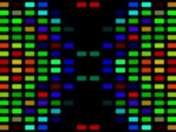 Flowing LED Background - Centred Stock Footage