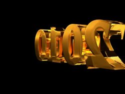 New Year2010 #gold HD Stock Footage