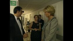 Princess Diana visits pediatric ward at St Mary's Hospital News Clip