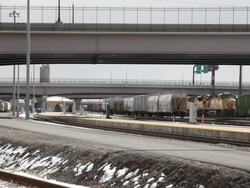 Winter Rail Freight Stock Footage