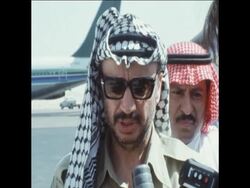 SYND 17 6 76 ARAFAT ARRIVING TO RIYADH, SAUDI ARABIA News Clip