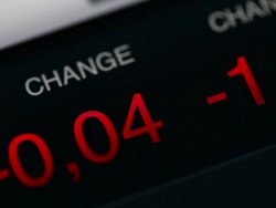 Market Analyze on lcd screen. Stock Footage