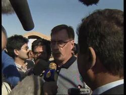 IRAQ: UNSCOM &amp; IAEA PERSONNEL ARRIVE FROM BAHRAIN (2) News Clip