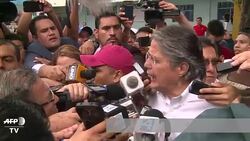 VOICED : URGENTE: Candidato opositor Guillermo Lasso voto en Ecuador News Clip