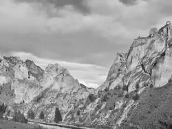 Smith Rocks Day Pan Stock Footage