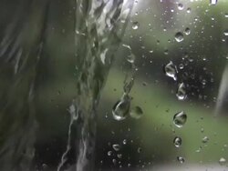 raindrops on a window Stock Footage