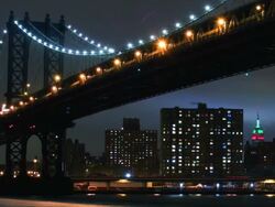 Manhattan Bridge time lapse Stock Footage