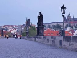 Charles Bridge, Prague, Czech Republic Stock Footage