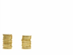 HD: Coins Pilling Up Stock Footage