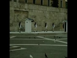 SYND 16 8 74  STREET SCENES IN ATHENS News Clip