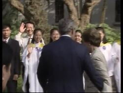 Bush, Arroyo attend church services News Clip