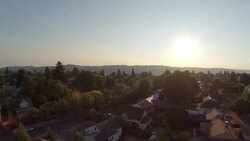 Portland Aerial Neighborhood Stock Footage