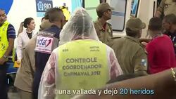 CLEAN : Rio: accidente en inicio de desfiles de Carnaval News Clip