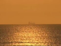 Sunset over the sea Stock Footage