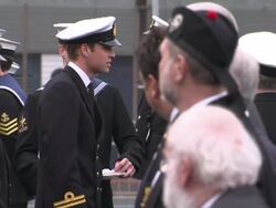 Prince William at Faslane Naval Base News Clip