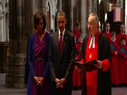 Barack Obama Lays Wreath in Westminster Abbey News Clip