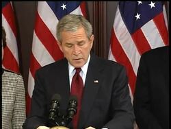 President Bush signed a bill Friday to help prevent terrorists from sneaking a nuclear, chemical or germ weapon into the United States inside one of the 11 million shipping containers that enter the nation each year. News Clip
