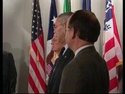 WRAP: Bush on closure of groups with alleged al Qaida links. News Clip