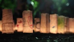 ZÅjÅ-ji Candle Night Stock Footage