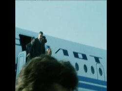 SYND 28 6 73 BREZHNEV RETURNS FROM FOREIGN TALKS News Clip