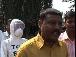 Activists protest against alleged improper waste disposal by computer firm News Clip