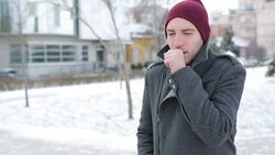 Blowing nose Stock Footage