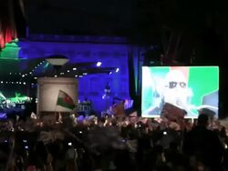 Stevie Wonder at BBC Concert Diamond Jubilee at Buckingham Palace on June 04, 2012 in London, England (Footage by WireImage Video/Getty Images) Stock Footage