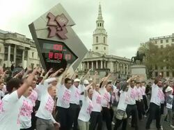 LONDON 2012 - OLYMPIC 100 DAY COUNTDOWN Stock Footage
