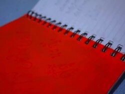 Open diary ( Video 1080i 30 fps ) Stock Footage