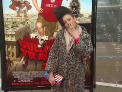 Manou German at the 'Gulliver's Travels' Premiere at Hollywood CA. (Footage by WireImage Video/GettyImages) Stock Footage