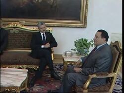 Italian FM meeting Mubarak to discuss the MidEast crisis, presser News Clip