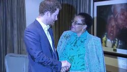 Prince Harry Meeting Graça Machel News Clip