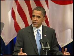 AP PIX US President delivers speech at end of Japan visit News Clip